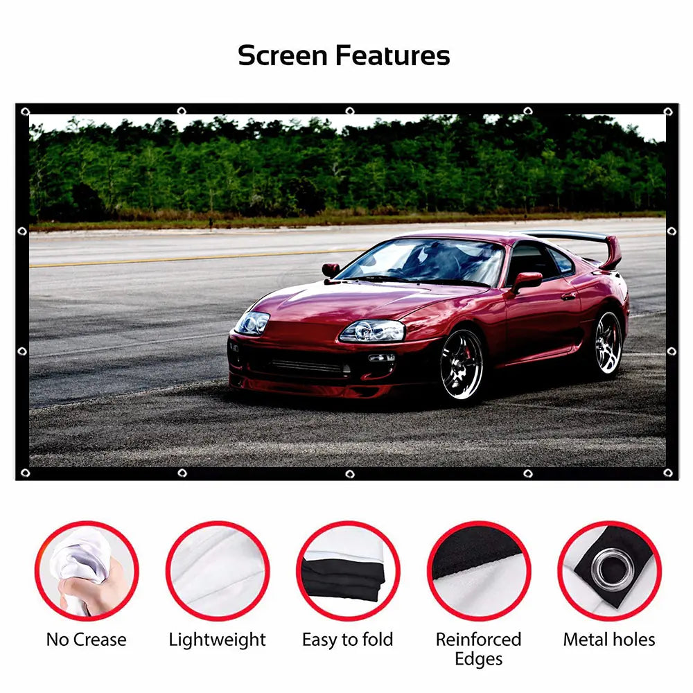 Portable HD Projector Screen