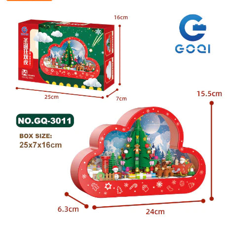 Merry Christmas Tree Cloud Mirror Model