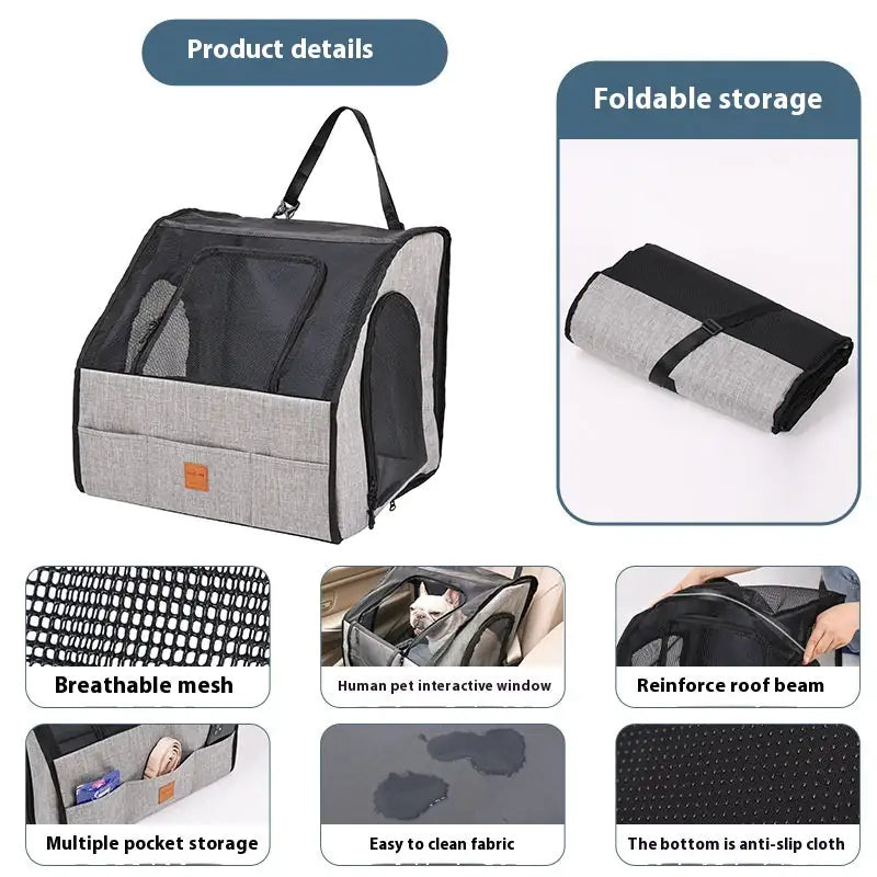 Foldable Car Waterproof And Portable Pet Bag