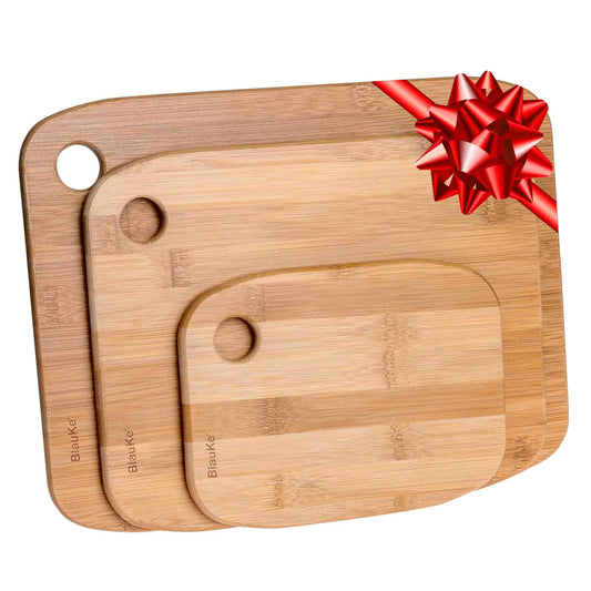 Wooden Bamboo Chopping Board Set of 3 For Kitchen